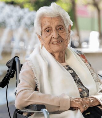Eulalia, con 98 años.