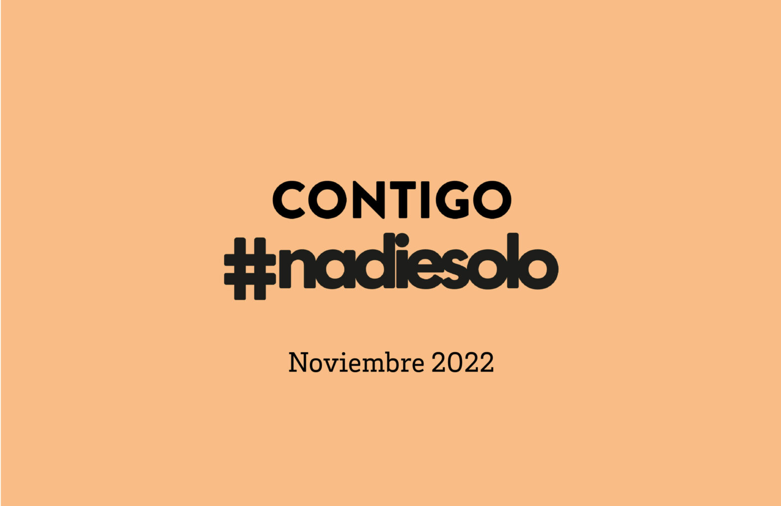 Contigo #nadiesolo
