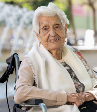 Eulalia, con 98 años. 