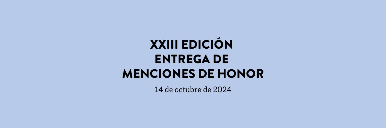 Octubre 2024. XXIII Mención de Honor