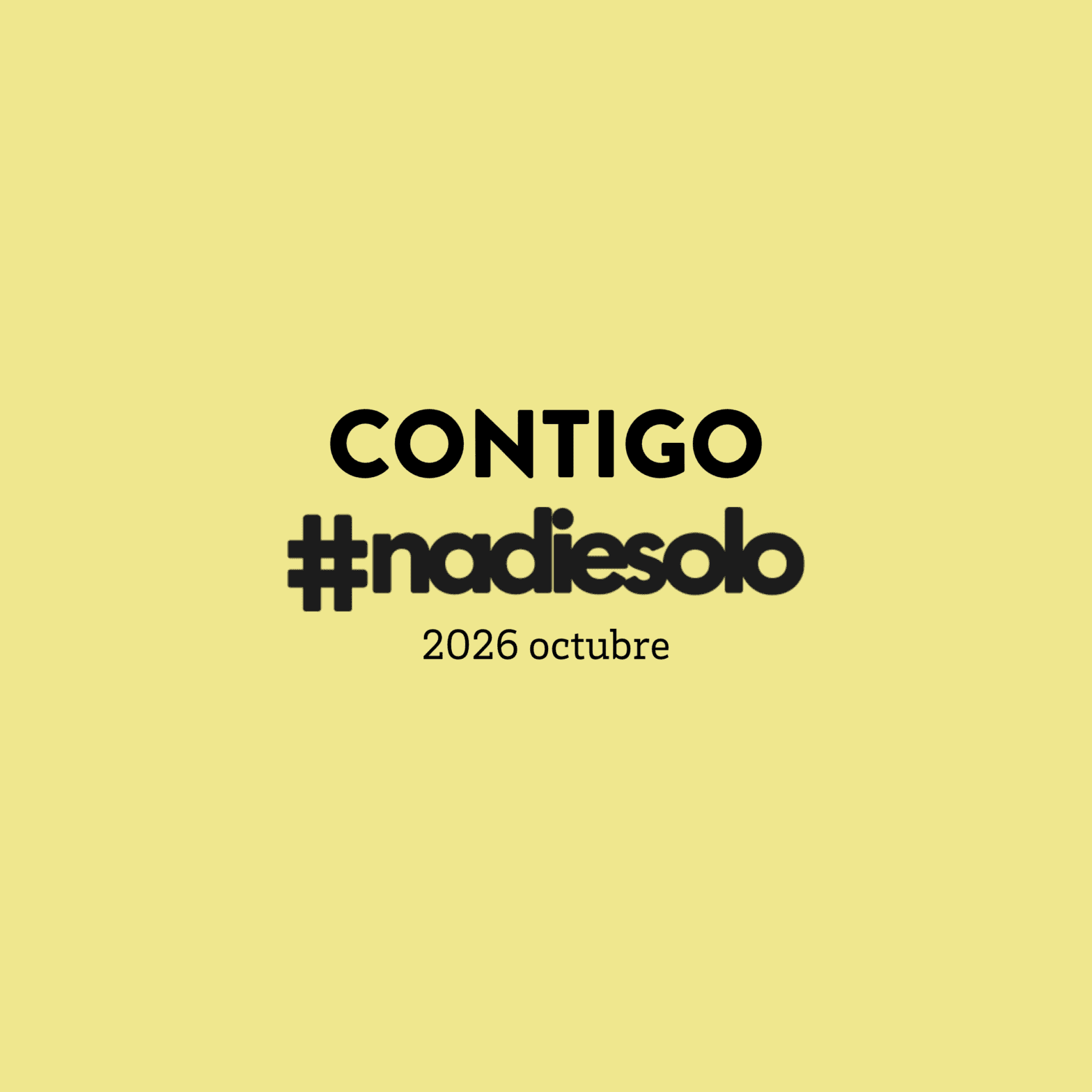 #ContigoNadiesolo. Las noticias de Nadiesolo de octubre de 2026